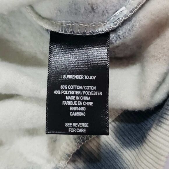 AFRM Pullover Fleece Ink Blot Pattern Sweatshirt Hoodie Size Extra Small NWT - Picture 4 of 7